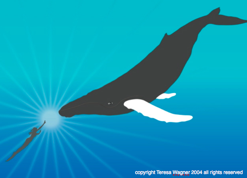 Woman Whale graphic