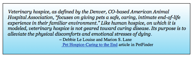 Hospice quote  LeLouise